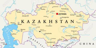 Mapę Kazachstanu Astany